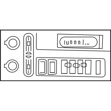 GM 10335222 Radio, Amplitude Modulation/Frequency Modulation Stereo & Clock & Tape Player