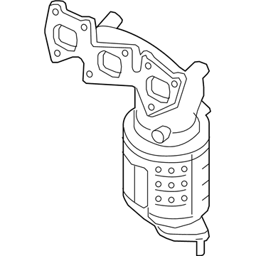 Hyundai 28510-3E830 Exhaust Manifold Catalytic Assembly, Left