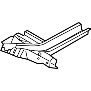 Hyundai 64680-F2000 Extension Assembly-Front Side Member Lower, RH