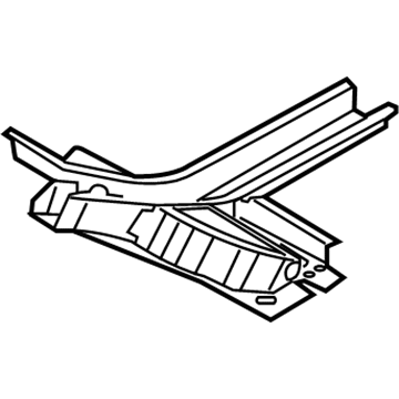 Hyundai 64670-F2000 Extension Assembly-Front Side Member Lower, LH