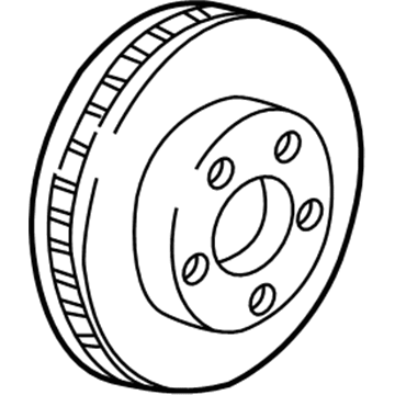 GM 19303832 Front Brake Rotor Assembly