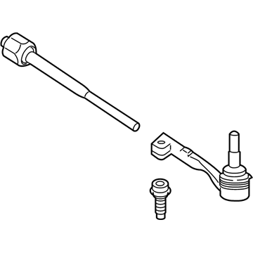 BMW 32-10-8-090-618 Right Tie Rod Assembly