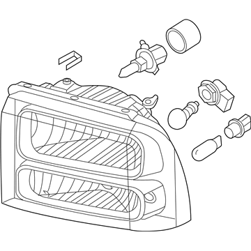 Ford 6C3Z-13008-CB Composite Headlamp