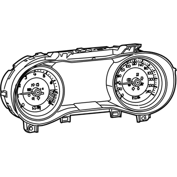 Mopar 68379595AI Instrument Panel