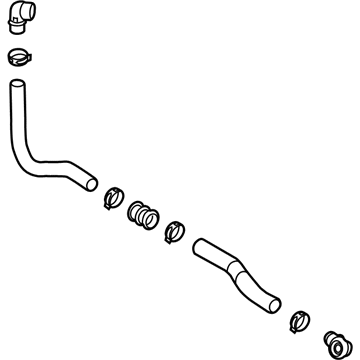 Hyundai 25415-E6000 Hose Assembly-Radaator, Lower