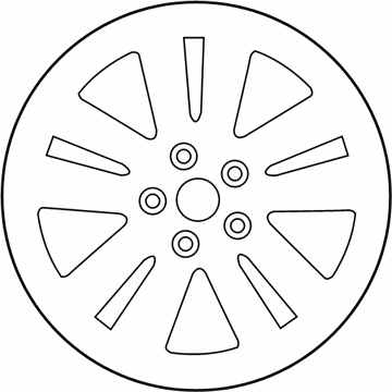 Nissan 40300-6FL2A Aluminum Wheel