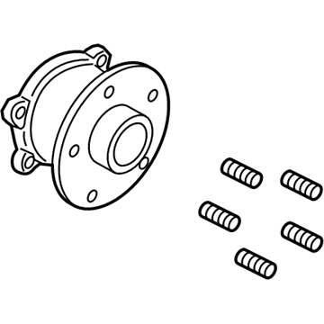 Ford CV6Z-1104-H Rear Hub & Bearing