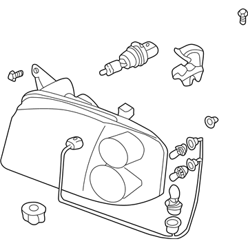 Nissan 26010-8Z326 Passenger Side Headlight Assembly