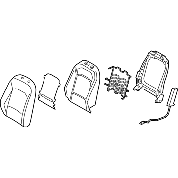 Kia 88300K0360SJ0 Back Assembly-Fr Seat, LH