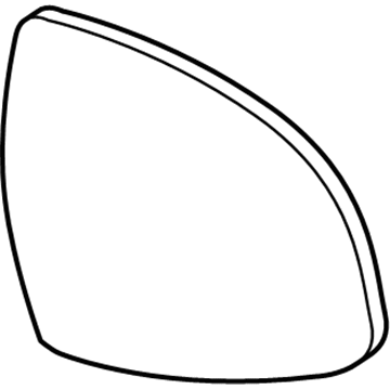BMW 51-16-7-354-631 Mirror Glass, Heated, Plane, Left