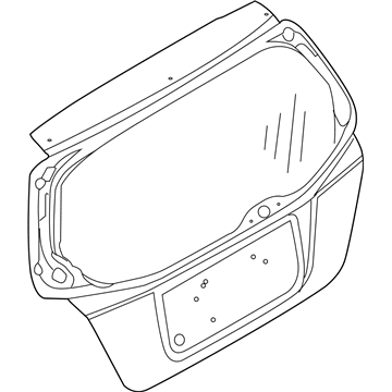 GM 96541113 Lift Gate Glass