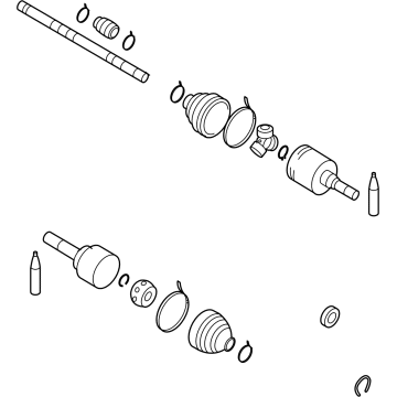 Nissan 39100-5RA1A Shaft Assy-Front Drive, RH