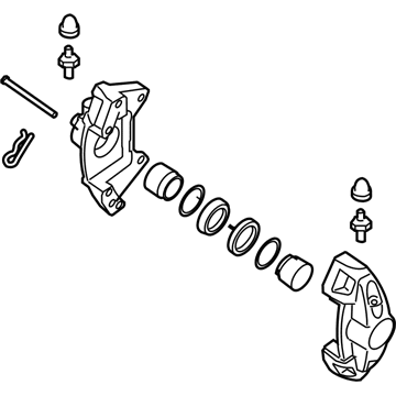 Infiniti 44011-5CA1B CALIPER Assembly Front LH