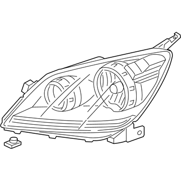 Honda 33151-SHJ-A01 Headlight Unit, Driver Side