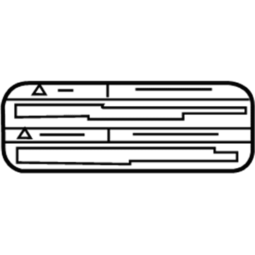 Lexus 58879-48010 Label, Console Door Lock Caution