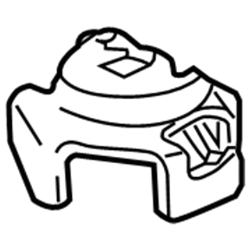 Honda 50839-SDB-A01 Rubber, FR. Engine Mounting Heat Insulator