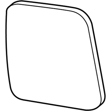 GM 88944458 Mirror, Outside Rear View (Reflector Flat Glass Only W/O Writing)
