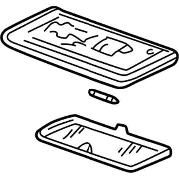 Honda 34250-692-023ZR Light Assembly, Interior (Clear Gray) (Sunroof) (Daiichi)