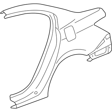 Honda 04636-TA5-A90ZZ Panel Set, R. RR. (Outer) (DOT)