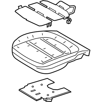 Ford LJ6Z-78632A22-K PAD - SEAT CUSHION