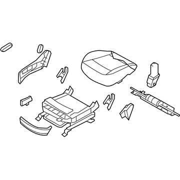 Hyundai 88106-3J411-V9B Cushion Assembly-Front Seat, Passenger