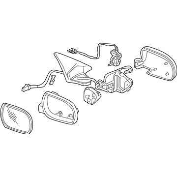 Acura 76250-ST8-A11 Mirror Assembly, Driver Side Door (R.C.)