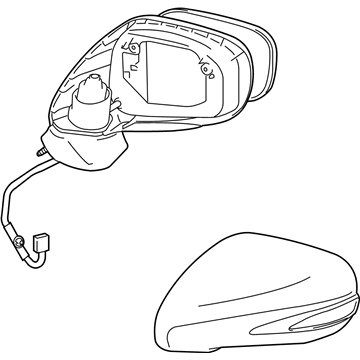 Lexus 87940-53561-J3 Mirror Assembly, Outer Rear
