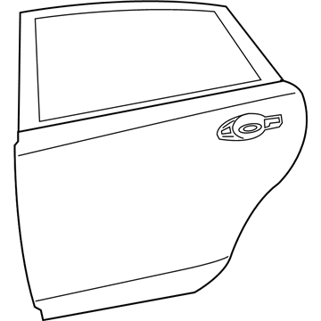 Nissan 82101-3TA0D Door Rear LH