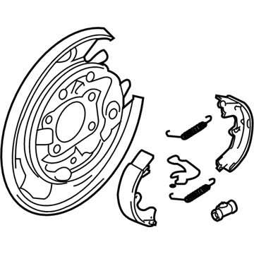 Hyundai 58250-2E000 Brake Assembly-Parking Rear, LH