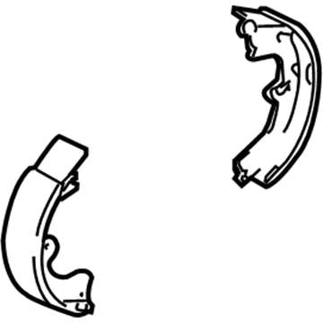 Kia 583502EA00 Parking Brake Shoe Kit