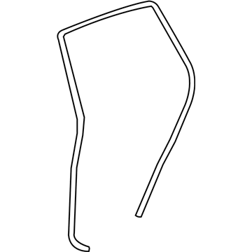 GM 96832700 Weatherstrip, Rear Side Door Upper