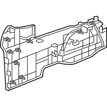 Honda 83402-T0A-H01ZB Panel Assy., L. Side *NH167L* (GRAPHITE BLACK)