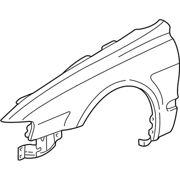 Acura 60261-S0K-A91ZZ Panel, Left Front Fender (Dot)
