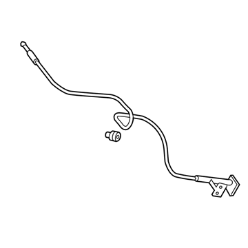 Honda 74130-SJC-A00ZA Wire Assembly, Hood (Warm Gray)