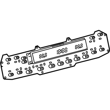 Lexus 55935-76060 Circuit, Center Cluster