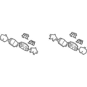 Honda 43022-TLA-A00 Pad Set, Rear