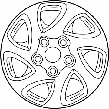 Toyota 42611-06120 Wheel, Alloy