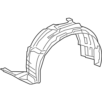 Lexus 53806-0E080 Shield Sub-Assembly, Fender