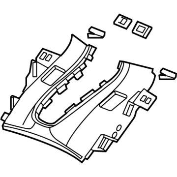 Acura 83431-TGV-A03ZB Panel, Center *Nh892L*