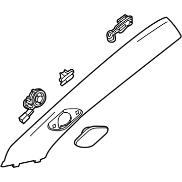 GM 23131179 Weatherstrip Pillar Trim