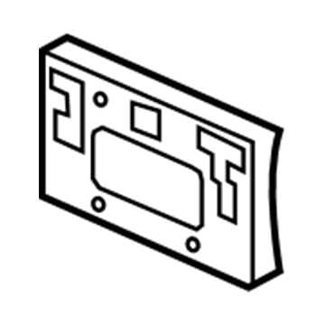 Acura 71145-SJA-A00 Base, Front License Plate