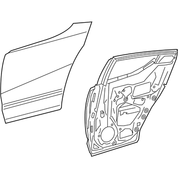 Toyota 67003-F4050 Panel Sub-Assembly, Rear D