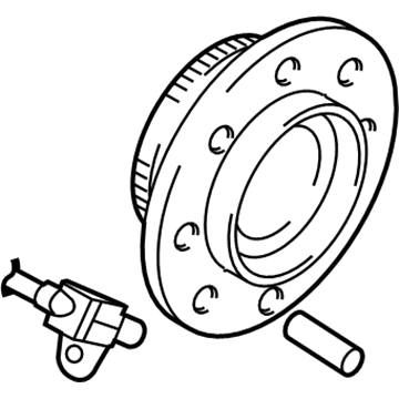 Mopar 68185437AD Front Disc Brake Hub And Bearing