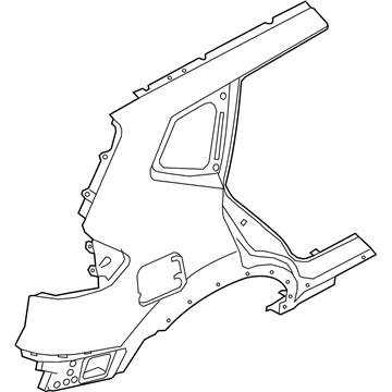 Nissan 78112-4BA0A Fender-Rear, RH