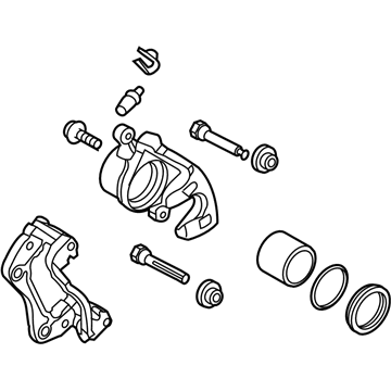 Kia 581801MA20 Front Brake Caliper Kit, Left