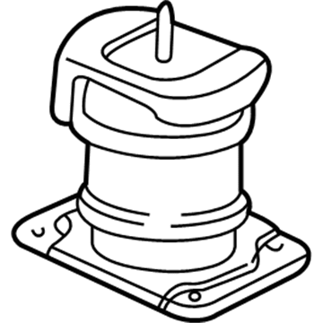 Honda 50800-S0X-A04 Rubber, FR. Engine Mounting (Ecm)