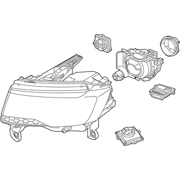 Mopar 68142491AC Headlamp Assembly