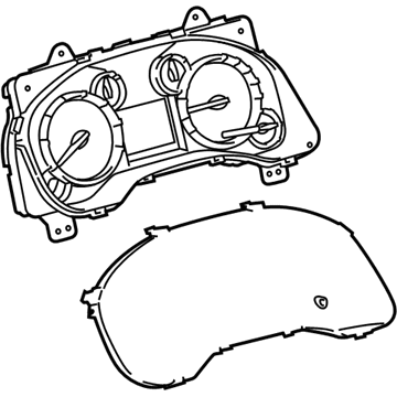 Toyota 83800-0CR91-RP Gauge Cluster