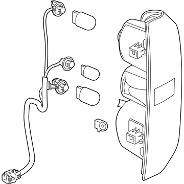 GM 84328813 Lamp, Rear Stop