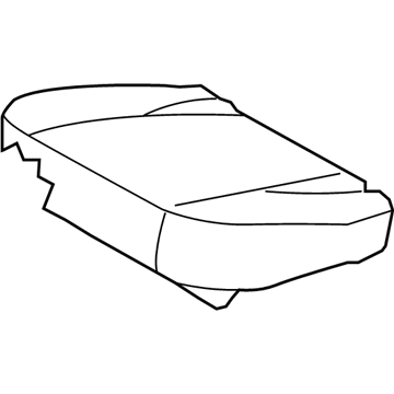 Kia 891701F0011BK Rear Seat Back Covering, Left